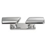 Scandinavian mirror-polished AISI316 starinless steel fairlead/cleat